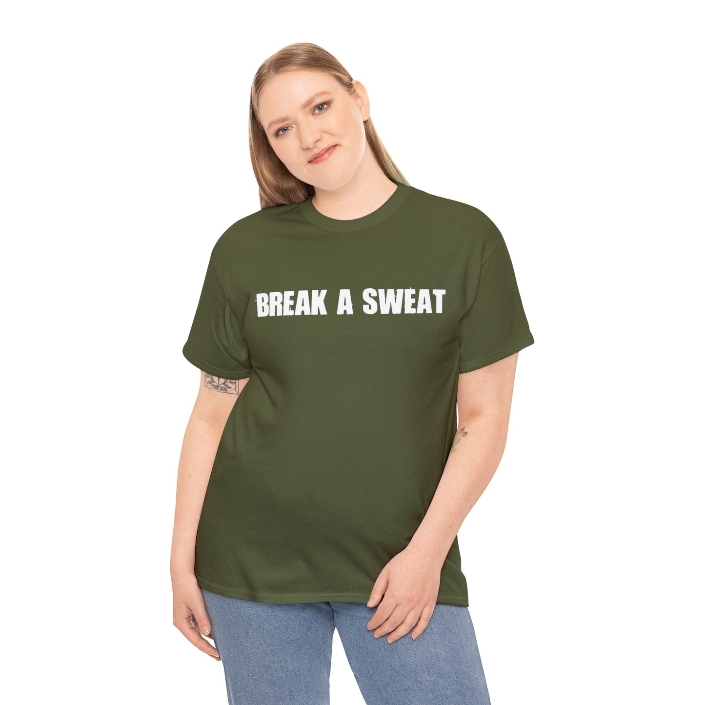 "Break A Sweat" Unisex Heavy Cotton T-Shirt