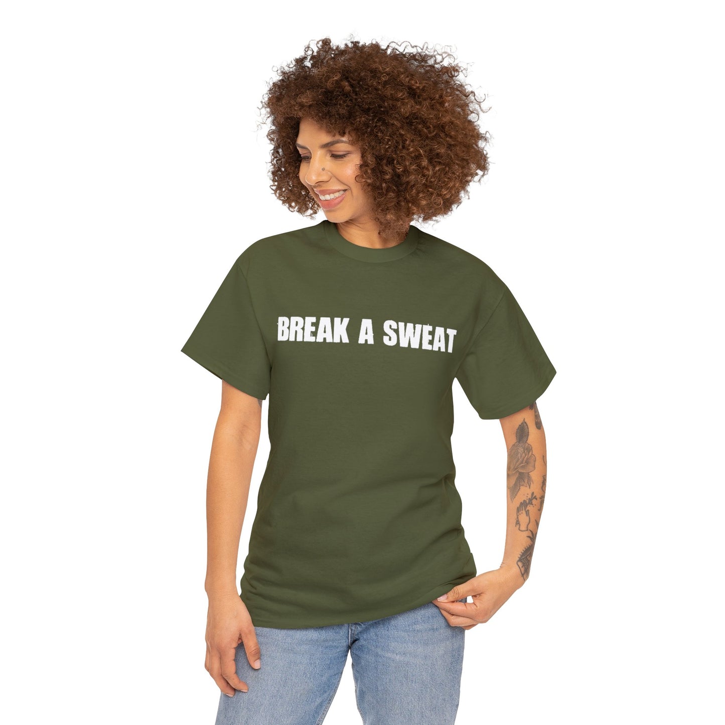 "Break A Sweat" Unisex Heavy Cotton T-Shirt